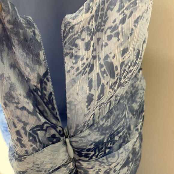 Vtg BOUTIQUE 18 Sleeveless Fully Lined Midi Blue  Y2K Fairycore Whimsigoth Dress - Picture 6 of 12